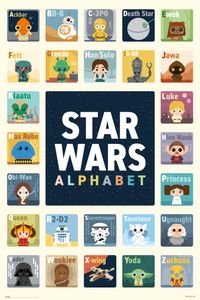 Star Wars - Alphabet - Poster - Größe 61x91,5 cm