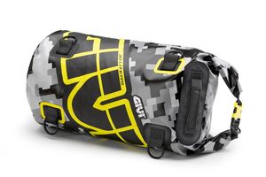 Gepäckrolle GiVi Easy-T Waterproof 30 L graues Camouflage-Design