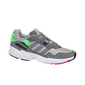 adidas Originals 90er-Jahre Schuhe coole Herren Sneaker im Retro-Look Yung-96 Grau/Weiß, Größe:41 1/3