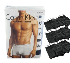 Calvin Klein Underwear Low Rise Trunk 3 Pack Black L