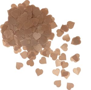 Oblique Unique Papier Herz Konfetti 1000 Stk Herzen Tischdeko Streu Deko für Valentinstag JGA Hochzeit Liebe - bronze