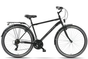 Kands Galileo pánsky bicykel, 21” – 182-200 cm vysoký, 28", Prehadzovačka Shimano, Čierna