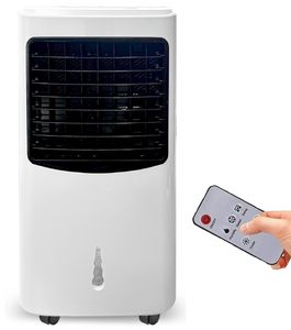 JUNG DAY mobiles Klimagerät mit Wasserkühlung + Timer, Mobile Klimaanlage leise, Kühlender Ventilator ohne Abluftschlauch