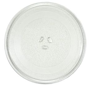 Mikrovlnný tanier 24,5 cm | Otočný tanier do mikrovlnnej rúry | Sklenený tanier | Náhradný sklenený tanier do mikrovlnnej rúry | Univerzálny tanier | Kompatibilný s držiakom taniera Y-turnstile | Sklenený otočný tanier