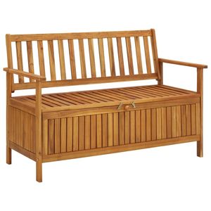 vidaXL Zahradní lavice s úložným prostorem 120 cm z masivního dřeva Akácie