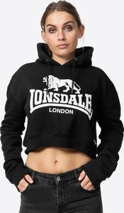 Lonsdale Roxeth Cropped Kapuzenpullover Schwarz L Frau Schwarz L