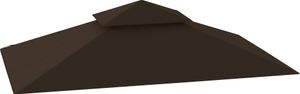 Outsunny náhradní střecha pro grilovací pavilon 1,5 m x 2,4 m pouze náhradní střecha, dvoupatrový ochranný kryt, vodoodpudivá střešní krytina pro venkovní použití