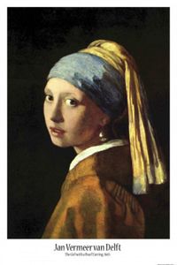 Johannes Vermeer Poster - Das Mädchen Mit Dem Perlenohrring, 1665 (91 x 61 cm)