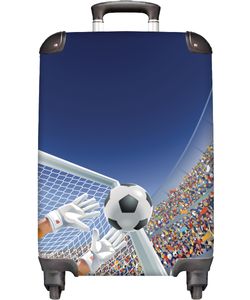 NoBoringSuitcases.com® Kufr Príručná batožina Vozík Rolling suitcase Malý cestovný kufor na 4 kolieskach - Futbal - Brankár - Štadión - Gól - Deti - Kabína Veľkosť < 55x40x23 cm & 55x40x20 cm - Foto kufor - Kabína kufor - Palubná batožina - Detský kufor - Detský vozík. NoBoringSuitcases.com® Kufr Príručná batožina Vozík Rolling suitcase Malý cestovný kufor na 4 kolieskach - Futbal - Brankár - Štadión - Gól - Deti - Kabína Veľkosť < 55x40x23 cm & 55x40x20 cm - Foto kufor - Kabína kufor - Palubná batožina - Detský kufor - Detský vozík.
