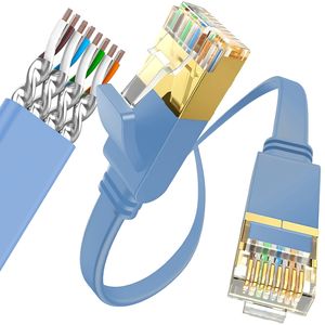 Netzwerkkabel Cat. 7 Patchkabel 1m Ethernet Kabel Gigabit LAN 10GBDatenkabel Ethernetkabel bruchfest konstruiert Stecker Switch Router Modem Retoo