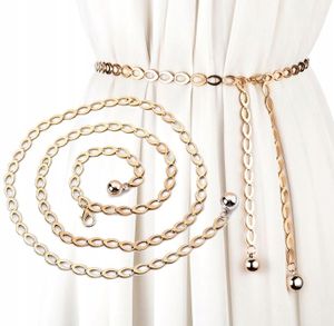 Goldener Ketten-Gürtel für Damenkleid Dekorativer Kettengürtel Elegant Stilvoll