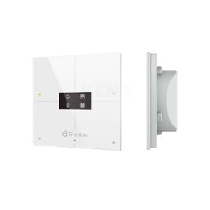 Grenton Smart Panel/ 4 Dotykové Oblasti/ Oled Displej/ Tf-Bus/ Přední Z Bílého Skla Grenton Smart Panel/ 4 Dotykové Oblasti/ Oled Displej/ Tf-Bus/ Přední Z Bílého Skla