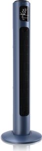Brandson - Turmventilator mit Fernbedienung - Oszillation 60° - Standventilator - mobiler Lüfter - Tower Fan - 96 cm - 45W - Ventilator mit 3 Geschwindigkeitsstufen - Cool Blue