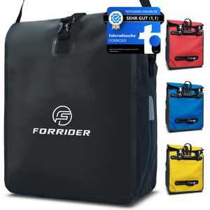 Forrider Basic+ Gepäckträgertasche - Dein großer Alltagsbegleiter! - schwarz