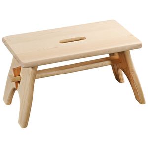 Holzfußhocker - Tritthocker - Tritthocker - Holzhocker - Kinderhocker - Fußhocker - Abm. 42 x 21,5 x 20,5 cm