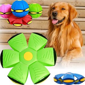 Haustierspielzeug Hundespielzeug Fliegende Untertasse Ball, LED Fliegender Ball, Hundespielzeugball (Grün)