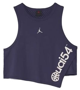 NIKE Air Jordan Quai 54 Damen Trikot Sport-Shirt mit schweißableitender Technologie DV6288-511 Indigo, Größe:L
