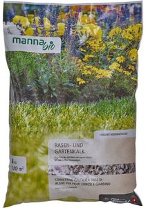 Manna Bio Garten und Rasenkalk 8 kg für ca. 80 m²