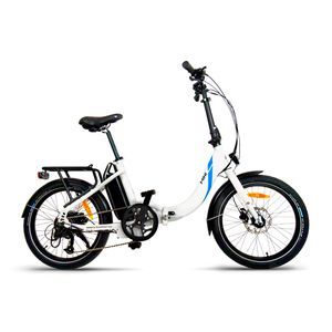 Urbanbiker Mini | Skladací elektrobicykel | Dojazd 100 km | Biely | 20"