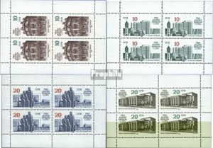 Briefmarken DDR 1987 Mi 3075,3076,3077,3078 Kleinbogen (kompl.Ausgabe) postfrisch 750 Jahre Berlin (II)