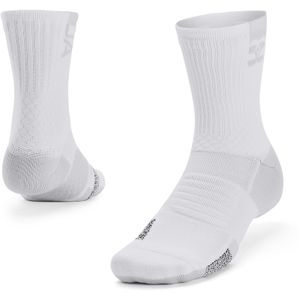 UNDER ARMOUR ArmourDry Playmaker Mid-Crew Socken Unisex 100 - white/halo gray/halo gray L (42-47)