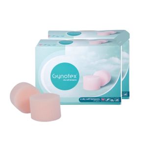 Gynotex - 2er Soft Tampons Dry (Trocken) ohne Faden - Inhalt jeweils 6 Stück - 14032013