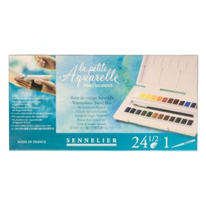 SENNELIER „La petite Aquarelle“ Aquarell-Reisesets mit 24 1/2 Näpfe