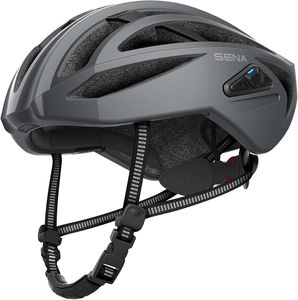 SENA Sena R2 Rennrad Smart Helm- Matt Grey - Größe L (59-63 cm) mattgrau