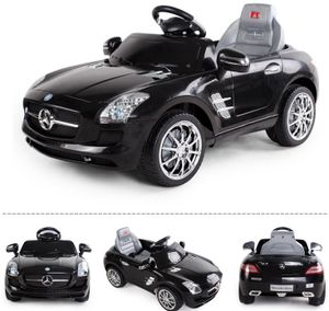 Mercedes Benz AMG QX SLS mit Soft-Start SCHWARZ Kinderauto Kinderfahrzeug Kinder Elektroauto, mp3 Eingang, Sounds, Fernbedienung, Motorstartgeräusch