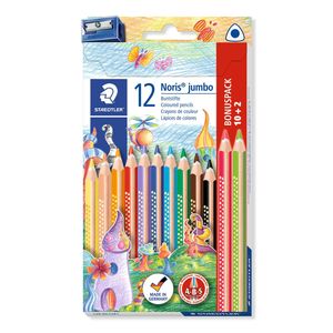 STAEDTLER Dreikant-Buntstift Noris Club jumbo 10+2 Etui