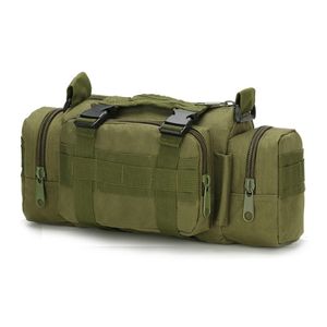 Taktische Hüfttasche in Oliv (Grün), 3in1 Combat Hip Bag als Bauchtasche, Umhängetasche oder Tragetasche mit MOLLE System