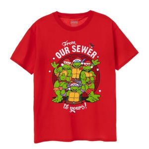 Teenage Mutant Ninja Turtles - "From Our Sewer To Yours" T-Shirt für Herren NS7767 (M) (Rot)