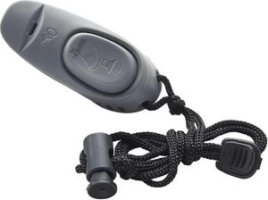 Hunter 2in1 Clicker mit Umhängeband grau 8 x 4 cm