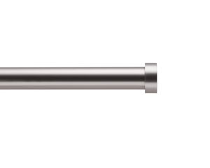 ACAZA Ausziehbare Gardinenstange - Verstellbare Vorhangstange - Stange von 240 - 340 cm - Silber