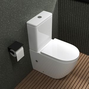 Mai & Mai Stand-WC 179T aus Keramik spülrandloses-WC 36x63x82cm bodenstehende-Toilette inkl. Spülkasten Mai & Mai Stand-WC 179T aus Keramik spülrandloses-WC 36x63x82cm bodenstehende-Toilette inkl. Spülkasten