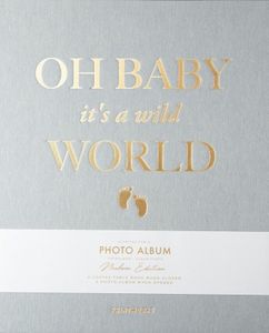 Printworks Coffee Table Fotoalbum - Oh Baby it's a wild World - Mint-Grau