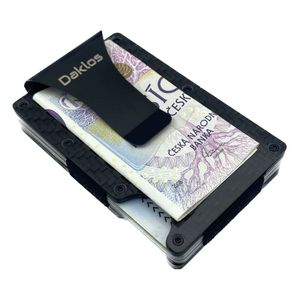 Karbonová mini peněženka CARBET carbon s klipem RFID Peněženka Daklos