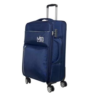 Koffer 3085 Stoffkoffer Reisekoffer Handgepäck Reisetasche Tasche Blau XL