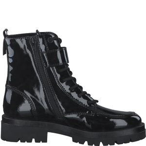 s.Oliver  Damen Lace Boot Flat Art: 5-5-25251-29 in black patent (weiß) - Größe:40
