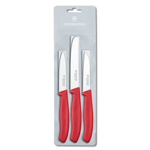 Sada kuchyňských nožů Victorinox se 3 červenými kuchyňskými noži Victorinox Swiss Classic