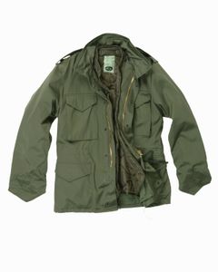 MIL-TEC M65 polní bunda imp. olivová armádní bunda s podšívkou lovecká outdoorová bunda L