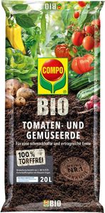 COMPO BIO Pôda na paradajky a zeleninu 20 l bez rašeliny