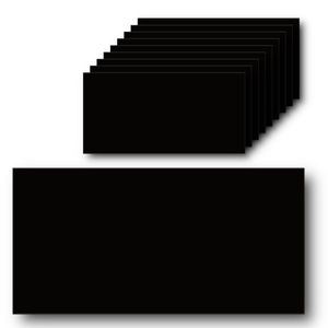 HOOZ 10x Fliesenaufkleber schwarz, 60 x 30 cm, Küchenrückwand, Selbstklebende Fliesen, Klebefliesen Küche Wandpaneele für Wanddeko Schlafzimmer Wohnzimmer