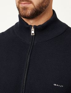 Strickjacke aus Baumwoll-Piqué