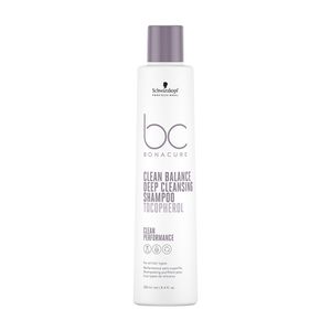 Schwarzkopf Professional BC Bonacure Clean Balance Deep Cleansing Shampoo Tocopherol Tiefenreinigungsshampoo für alle Haartypen 250 ml