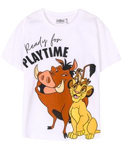 T-Shirt Disney König der Löwen Simba Weiß 110 cm