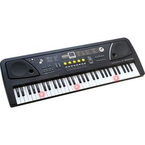 Reig Multimedia Keyboard 61 klávesov, s mikrofónom, káblom USB a učebnicou, 83 cm Klávesové nástroje