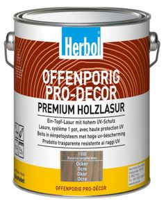 Herbol Offenporig Pro Decor Renovierfarbe 1100 Ocker 5L Aufheller Holz Holzschutz