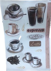 Wandtattoo Coffee Kaffeebohnen