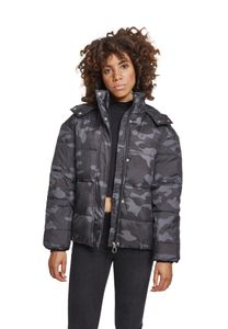 Urban Classics Damen Jacke Ladies Boyfriend Camo Puffer Jacket Darkcamouflage-4XL